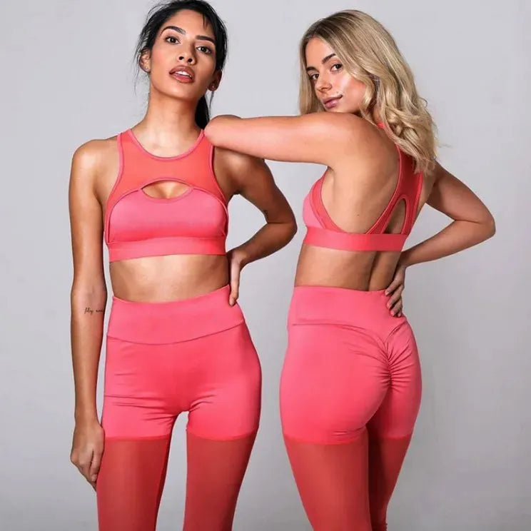 Mesh breathable sports suit yoga - Bellarte Enchanté Mesh breathable sports suit yoga